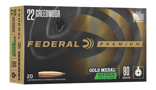Picture of FEDERAL GOLD MEDAL 22 CM 80GR TIPPED MATCHKING 20RD 10BX/CS GM22CRDTMK1