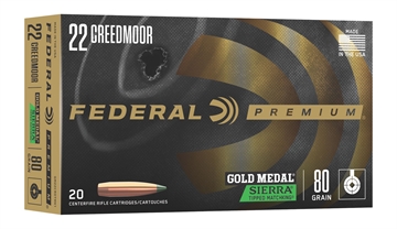 Picture of FEDERAL GOLD MEDAL 22 CM 80GR TIPPED MATCHKING 20RD 10BX/CS GM22CRDTMK1