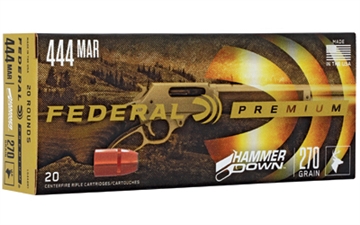 Picture of Federal Premium, HammerDown, 444 Marlin, 270 Grain, Soft Point, 20 Round Box, Designed for Lever Action Rifles LG444M1