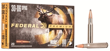 Picture of Federal Premium Vital-Shok Rifle Ammunition .30-06 Sprg 180 gr PT 2700 fps - 20/ct P3006F