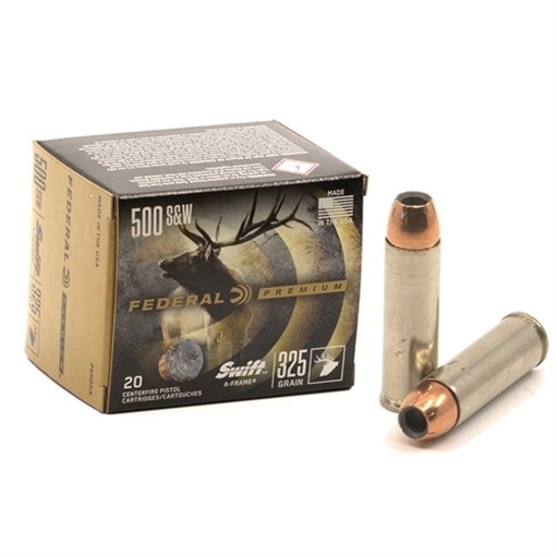 Picture of Federal Premium Vital-Shok Handgun Ammunition .500 S&W 325 gr SAF 1800 fps 20/box P500SA