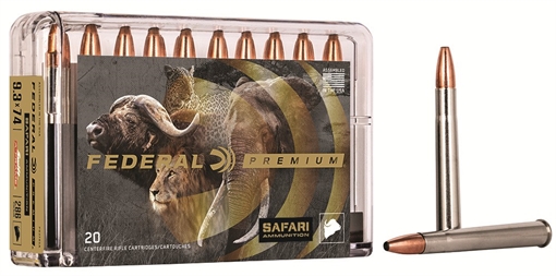 Picture of Federal Premium Cape-Shok Rifle Ammunition 9.3x74R 286 gr SAF 2360 fps 20/box 9.3x74R 286 gr SAF 2360 fps - 20/box P9374SA