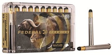 Picture of Federal Premium Safari Cape-Shok 9.3mmx74R 286gr Woodleigh Hydro Solid 20 Per Box/10 Case P9374WH