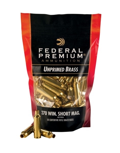Picture of Federal Premium Unprimed Brass Handgun Cartridge Cases 100/ct .45 Auto PH45UPB100