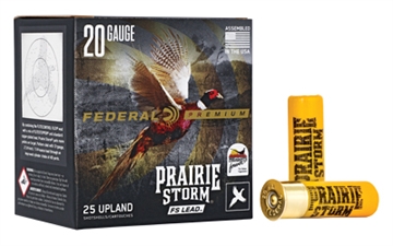 Picture of Federal Federal Premium Prairie Storm Shotgun Ammo 20 ga. 2.75in. 1oz. 5 Shot FS Lead 25 rd. PFX204FS 5 PFX204FS5