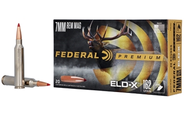 Picture of Federal Federal Premium, Extremely Low Drag eXpanding, 7MM Remington, 162 Grain, Polymer Tip, 20 Round Box P7RELDX1