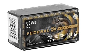 Picture of Federal Premium Varmint & Predator 22WMR 30gr Speer TNT Hollow Point 50 Per Box/60 Case P765