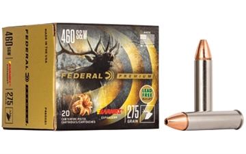 Picture of Federal Premium, 460 S&W, 275 Grain, Barnes Expander, Lead Free, 20 Round Box, California Certified Nonlead Ammunition P460XB1