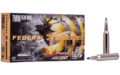 Picture of Federal Premium, 7MM Remington Magnum, 155 Grain, Terminal Ascent, 20 Round Box P7RTA1