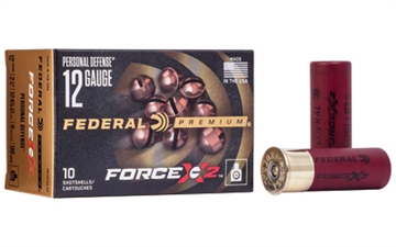 Picture of Federal Federal Premium Personal Defense Shotgun Ammo 12 ga. 2.75 in. 9 Pellets Force X2 00-Buck 10 rd. PD12FX2 00 PD12FX200