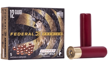 Picture of Federal Premium, Vital Shok, 12 Gauge 3.5", 00 Buck, 2 1/4oz, Buckshot, 18 Pellets, 5 Round Box P135F00 P135F 00