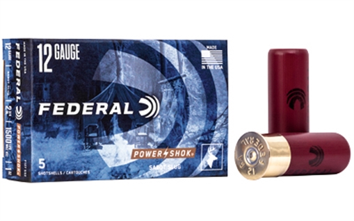 Picture of Federal F127SS2 Power-Shok Shotshell 12Gauge 2.75" 1oz SabotSlug Shot 5 Per Box/50 Case F127SS2 F127 SS2
