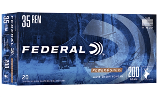 Picture of Federal Power-Shok Rifle Ammunition .35 Rem 200 gr RNSP 2080 fps - 20/ct 35A