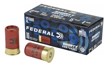 Picture of Federal Shorty 12Gauge 1.75" 15/16oz 4BuckShot 15Pellets 10 Per Box/10 Case SH1294B