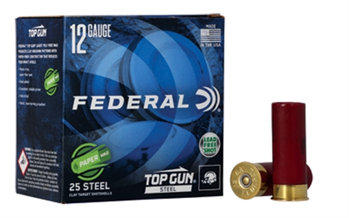 Picture of Federal Federal Top Gun Paper Wad Shotgun Ammo 12 ga. 2.75 in. 1 1/8 oz. 1200 FPS 7.5 Shot 25 rd. TG12W 7.5 TG12W75