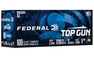 Picture of Federal Federal Top Gun Shotgun Ammo 12 ga. 2.75 in. 3 Dr. 1 1/8 oz. 8 Shot 100 rd. TG12100 8 TG121008