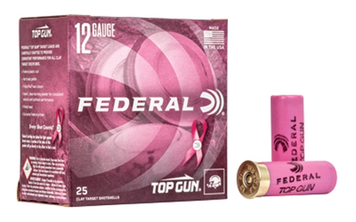 Picture of Federal Federal Top Gun Pink Edition Load 12 Gauge 2.75 in. 1 1/8 oz. 8 Shot 25 rd. TGL12P 8 TGL12P8