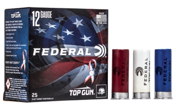 Picture of Federal Federal Top Gun Red, White & Blue Edition Load 12 Gauge 2.75 in. 1 1/8 oz. 8 Shot 25 rd. TGL12US 8 TGL12US8