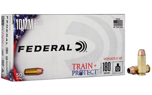 Picture of Federal Train + Protect 10mmAuto 180gr Versatile Hollow Point 50 Per Box/10 Case TP10VHP1