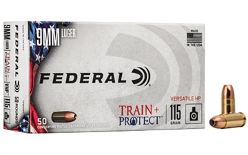Picture of Federal Train + Protect 9mmLuger 115gr Versatile Hollow Point 50 Per Box/10 Case TP9VHP1