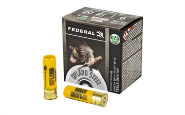 Picture of Federal Upland Steel, Lead Free, 20 Gauge 2.75", #6, 7/8 oz., Steel Shot, 25 Round Box, California Certified Nonlead Ammunition USH206