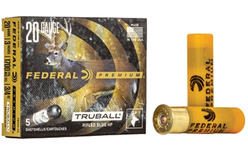 Picture of Federal PB209RS Premium Vital-Shok TruBall 20Gauge 3" 3/4oz RifledSlug Shot 5 Per Box/50 Case PB209RS PB209 RS