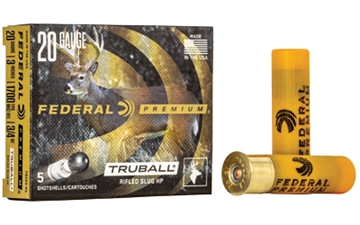 Picture of Federal  Premium Vital-Shok TruBall 20Gauge 3" 3/4oz RifledSlug Shot 5 Per Box/50 Case  PB209 RS