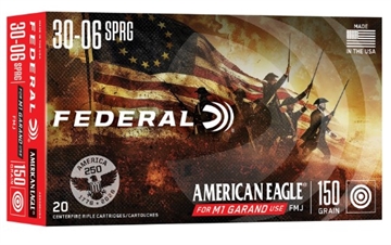 Picture of FEDERAL  30-06 SPRINFIELD M1 GARAND 150 20 AE3006USA -