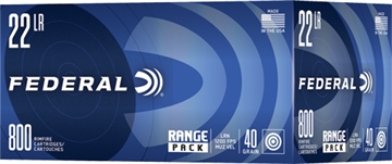 Picture of Federal Champion Training Range Pack 22LR 40gr Lead Round Nose 800 Per Box/4 Case *Bulk 729B800