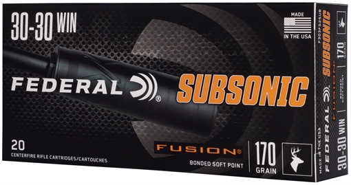 Picture of FEDERAL 30-30 WIN 170GR FUSION SUBSONIC  20  F3030FS2SUB 604544709858