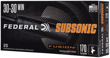 Picture of FEDERAL 30-30 WIN 170GR FUSION SUBSONIC  20  F3030FS2SUB 604544709858