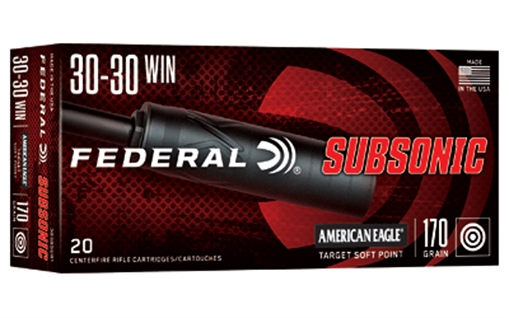 Picture of Federal Federal Subsonic Rifle Ammo 30-30 Win 170gr. Target Soft Point 20 rd. 3030SUB1