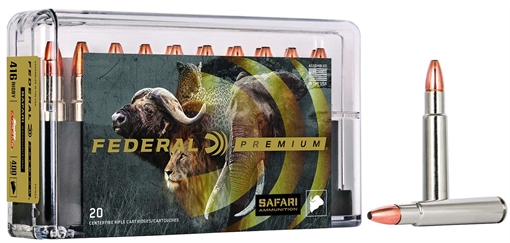 Picture of Federal Premium Safari Cape-Shok 416Rigby 400gr Swift A Frame 20 Per Box/10 Case P416SA