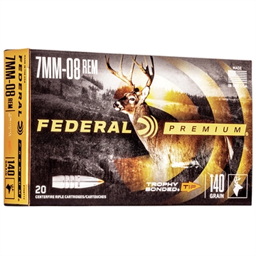 Picture of Federal Premium Vital-Shok Rifle Ammunition 7mm-08 Rem 140 gr TBT 2800 fps - 20/ct P708TT2