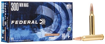 Picture of Federal A Power-Shok Copper 300WinMag 180gr Copper Hollow Point 20 Per Box/10 Case 300W180LFA