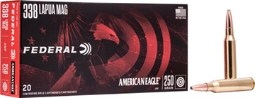 Picture of FEDERAL AMERICAN EAGLE PROMO AMO 338 LAPUA 250GR SP 20RD (10 BOX CASE) AE338L