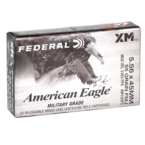 Picture of FEDERAL AE 5.56X45 55GR FMJ-BT 20RD 25BX/CS AE193