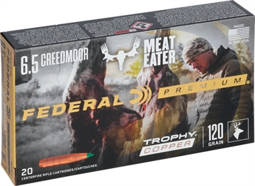 Picture of Federal Premium 6.5Creedmoor 120gr Trophy Copper 20 Per Box/10 Case P65CRDTC1