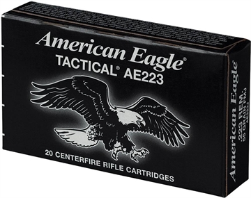 Picture of Federal American Eagle 223 Rem 55 gr Full Metal Jacket Boat Tail (FMJBT) 20 Bx/ 25 Cs AE223J