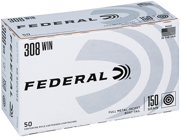 Picture of Federal American Eagle 308Win 150gr Full Metal Jacket 50 Per Box/5 Case AE308DB