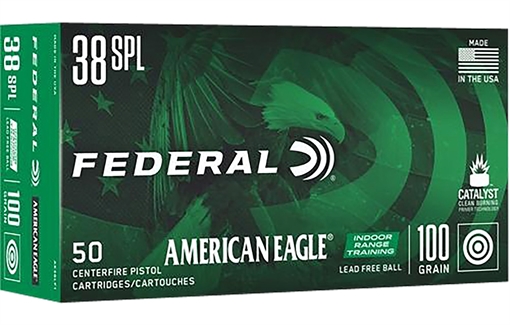 Picture of Federal American Eagle IRT 38Special 100gr Lead Free IRT 50 Per Box/10 Case AE38LF1