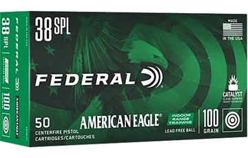 Picture of Federal American Eagle IRT 38Special 100gr Lead Free IRT 50 Per Box/10 Case AE38LF1