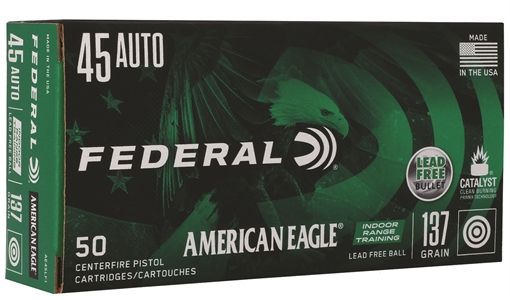 Picture of Federal American Eagle IRT Lead Free Handgun Ammunition .45 ACP 140gr FMJ 50/ct AE45LF1