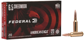 Picture of Federal American Eagle Rifle 6.5Creedmoor 120gr Open Tip Match 20 Per Box/10 Case AE65CRD2