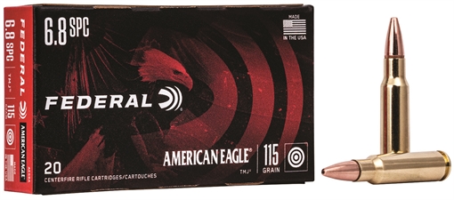 Picture of Federal American Eagle Rifle 6.8mmRem SPC 115gr Total Metal Jacket 20 Per Box/10 Case AE68A