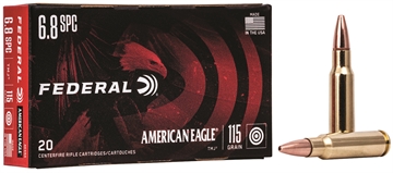 Picture of Federal American Eagle Rifle 6.8mmRem SPC 115gr Total Metal Jacket 20 Per Box/10 Case AE68A