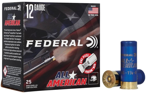 Picture of FEDERAL PREMIUM 12GA 2 3/4 IN 1 1/8OZ 1145 FPS 2.75 DRAM 8 25 FAA12L 8 FAA12L 8