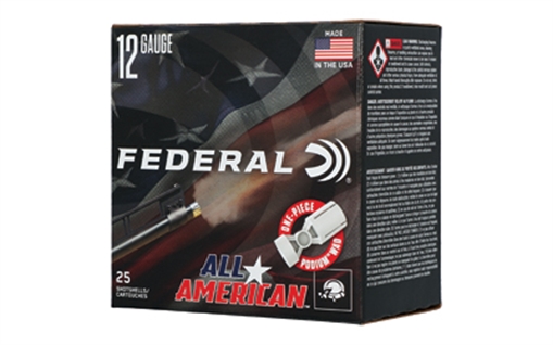 Picture of Federal All American Shotshells 12ga 2-3/4" 1-1/8oz 1200 fps #7.5 25/ct FAA12H 7.5