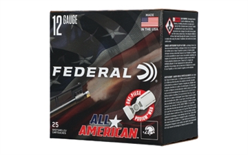 Picture of Federal All American Shotshells 12ga 2-3/4" 1-1/8oz 1200 fps #7.5 25/ct FAA12H 7.5