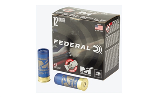 Picture of Federal Master Class Shotshells 12ga 2-3/4" 1-1/8oz 1250 fps #8 25/ct MC12HC 8 MC12HC8